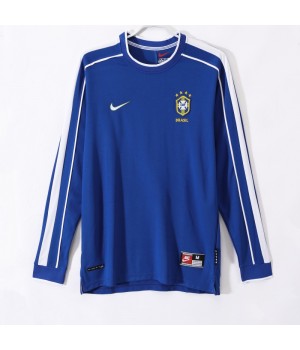 Brazil 1998 Long Sleeves Away Classic Shirt 