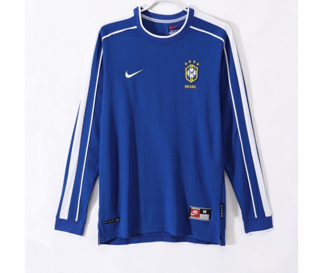 Brazil 1998 Long Sleeves Away Classic Shirt 