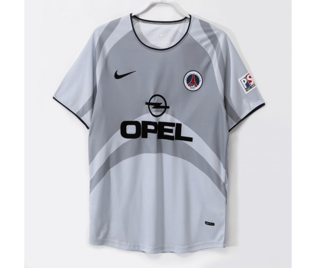 Paris Saint Germain 2001-2002 Home Classic Gray Shirt 
