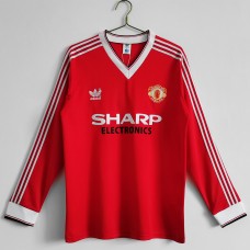 Manchester United FC 1983  Long Sleeve Home Classic Shirt