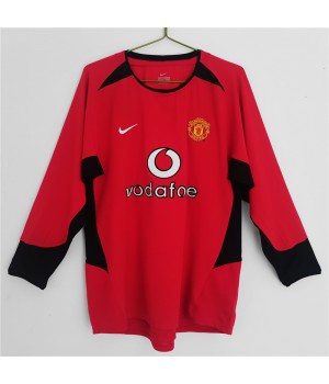Manchester United FC 2002-2003 Long Sleeve Home Classic Shirt