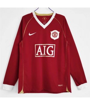 Manchester United FC 2006-2007 Long Sleeve Home Classic Shirt