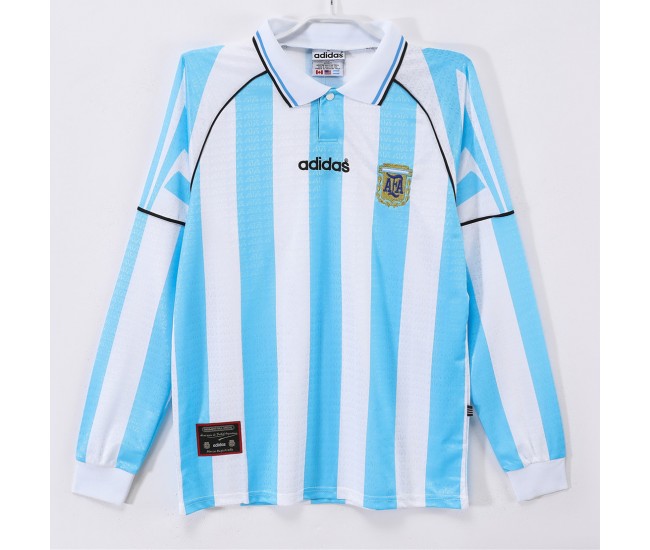 Argentina Home Long Sleeve Shirt 1996