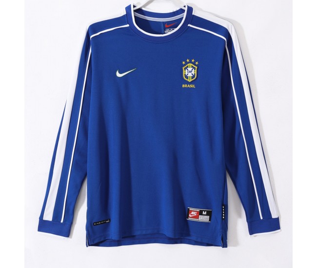 Brazil Mens Away Long Sleeve Classic Shirt 1998