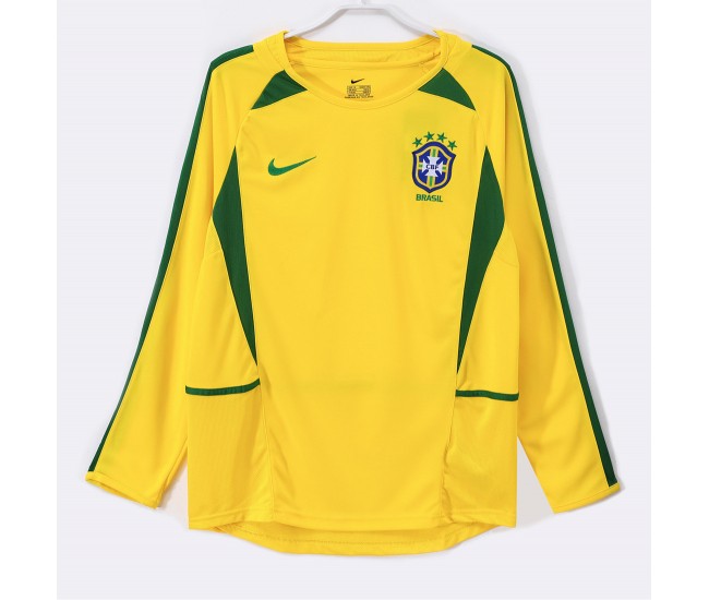 Brazil Home Long Sleeve Classic Shirt 2002