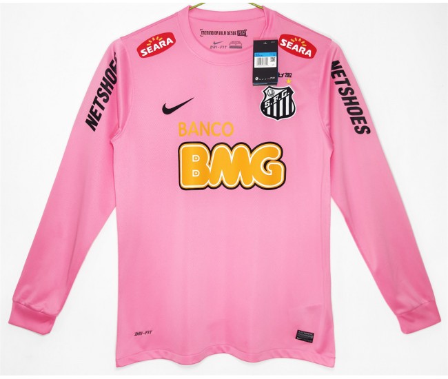 Santos FC Pink Classic Long Sleeve Classic Shirt 2013