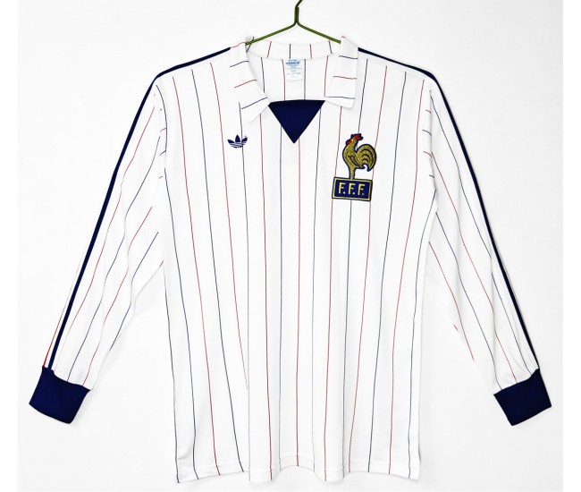 France Long Sleeve Away Classic Shirt 1980