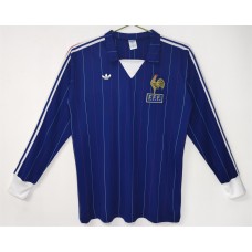 France Long Sleeve Home Classic Shirt 1980 France Long Sleeve Home Classic Shirt 1980