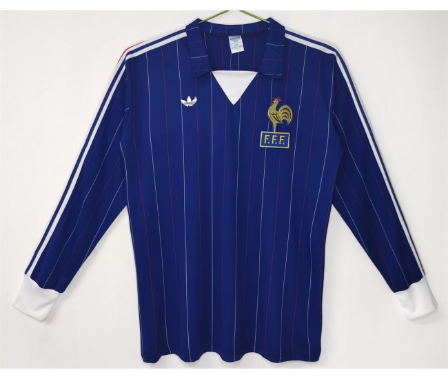 France Long Sleeve Home Classic Shirt 1980