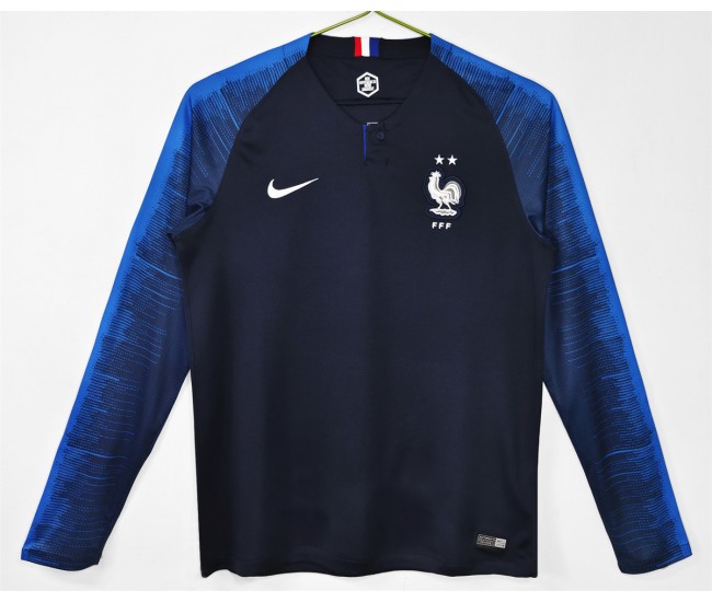 France Long Sleeve Home Classic Shirt 2018