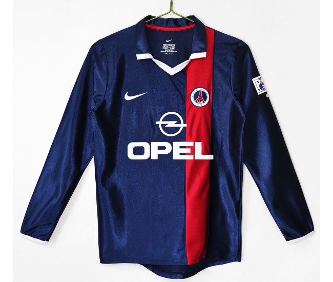 Paris Saint Germain Home Long Sleeve Classic Shirt 2001