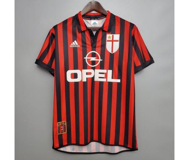 AC Milan Home Classic Shirt 1999