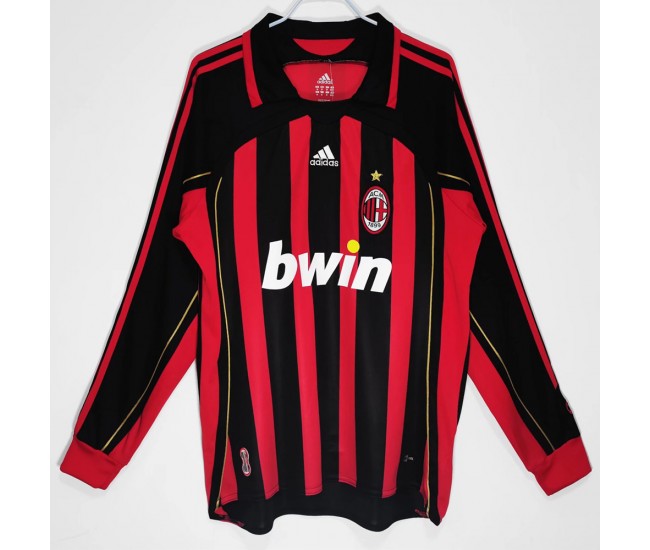 AC Milan Long Sleeve Home Classic Shirt 2006