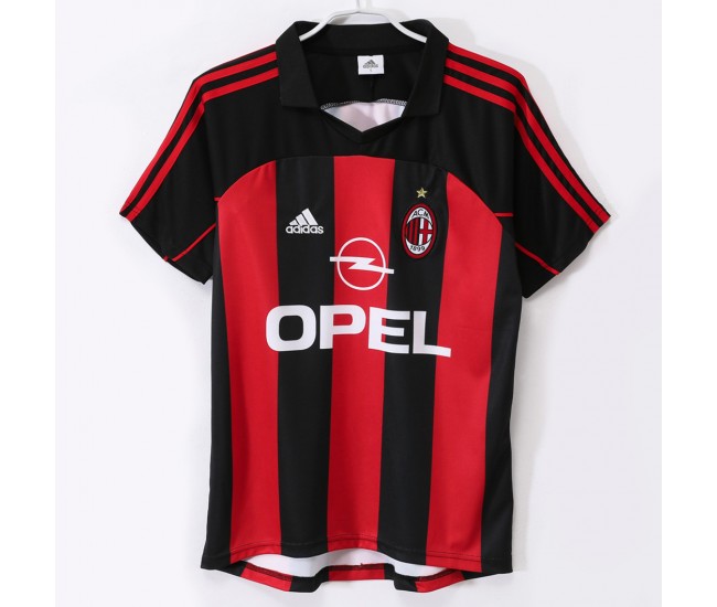 AC Milan Home Classic Shirt 2002