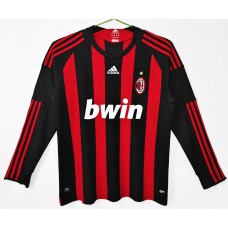 AC Milan Home Long Sleeve Classic Shirt 2008 AC Milan Home Long Sleeve Classic Shirt 2008