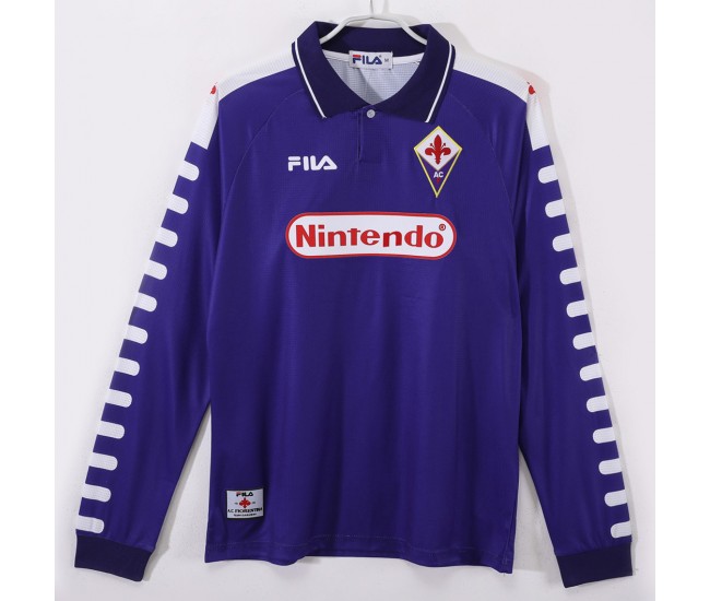 ACF Fiorentina Home Long Sleeve Classic Shirt 1998