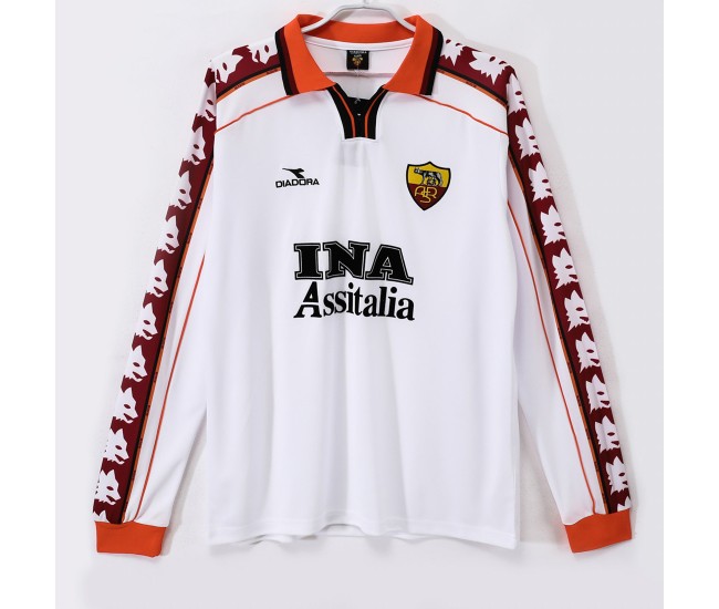 AS Roma Mens Away Long Sleeve Classic Shirt 1998