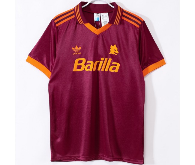 AS Roma Mens Home Classic Shirt 1992