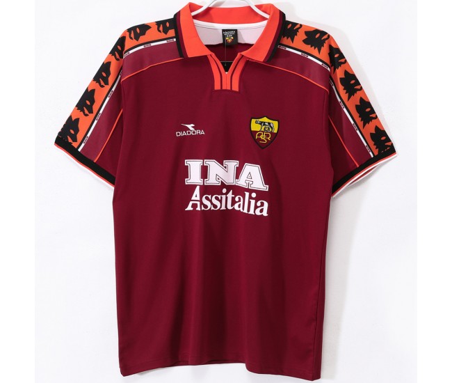 AS Roma Mens Home Classic Shirt 1998