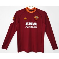 AS Roma Mens Home Long Sleeve Classic Shirt 2001