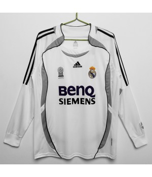Real Madrid 2006-2007 Long Sleeve Home Classic Shirt