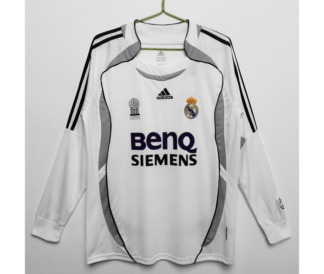 Real Madrid 2006-2007 Long Sleeve Home Classic Shirt