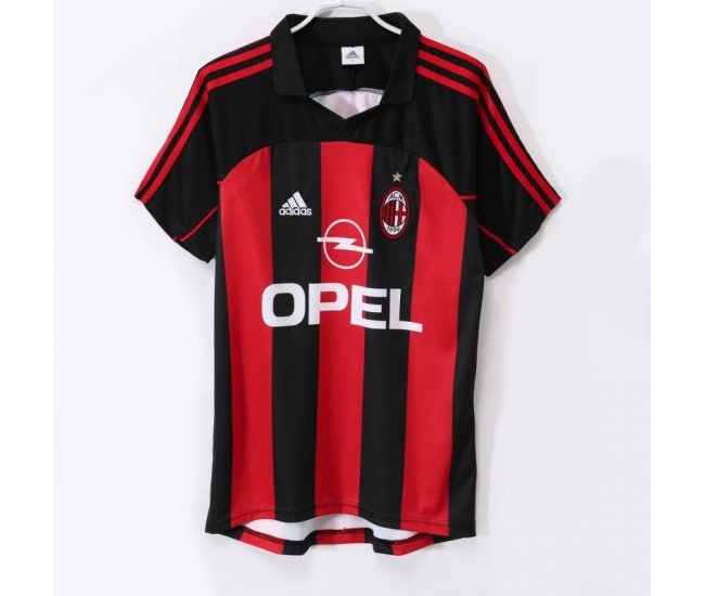 AC Milan 2000-2002 Home Classic Shirt