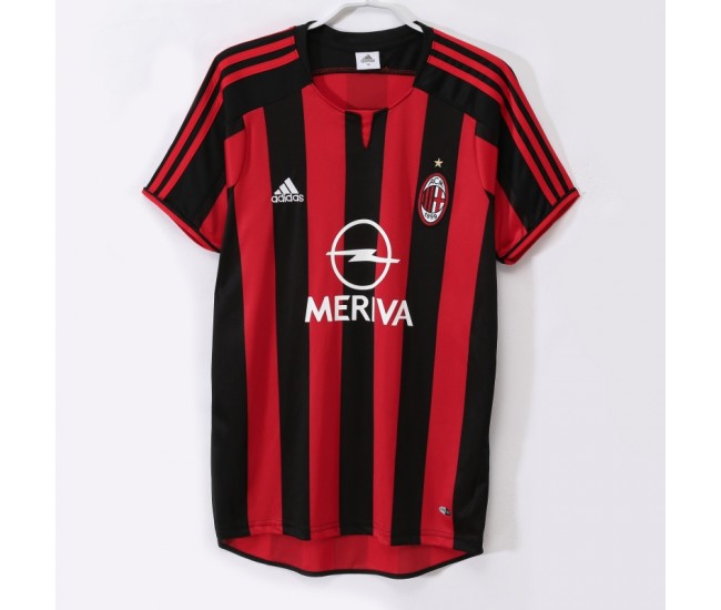 Ac Milan 2003-2004 Home Classic Shirt 