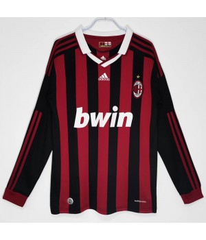 AC Milan 2009-2010 Long Sleeve Home Classic Shirt