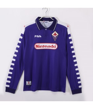 ACF Fiorentina 1998-1999 Long Sleeves Home Classic Shirt 