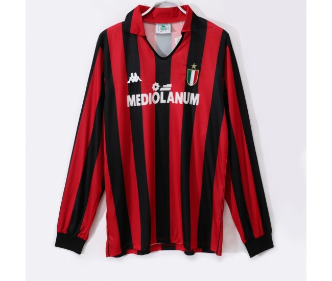 Italy 1988-1989 Long Sleeves Home Classic Shirt 