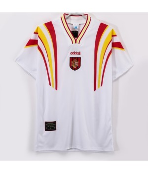 Spain 1996 Away White Classic Shirt 