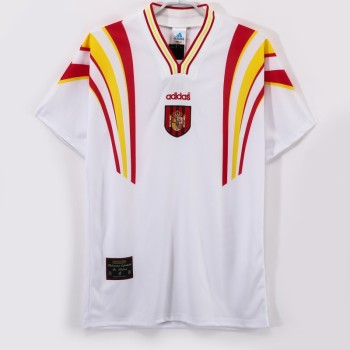 Spain 1996 Away White Classic Shirt 