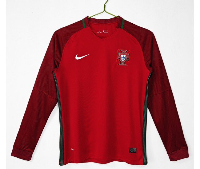 Portugal Home Long Sleeve Classic Shirt 2016