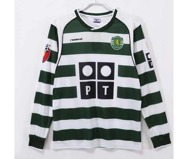 Sporting CP Home Long Sleeve Classic Shirt 2001