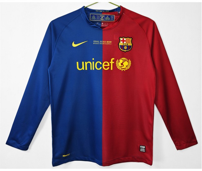 FC Barcelona Home Long Sleeve Classic Shirt 2008