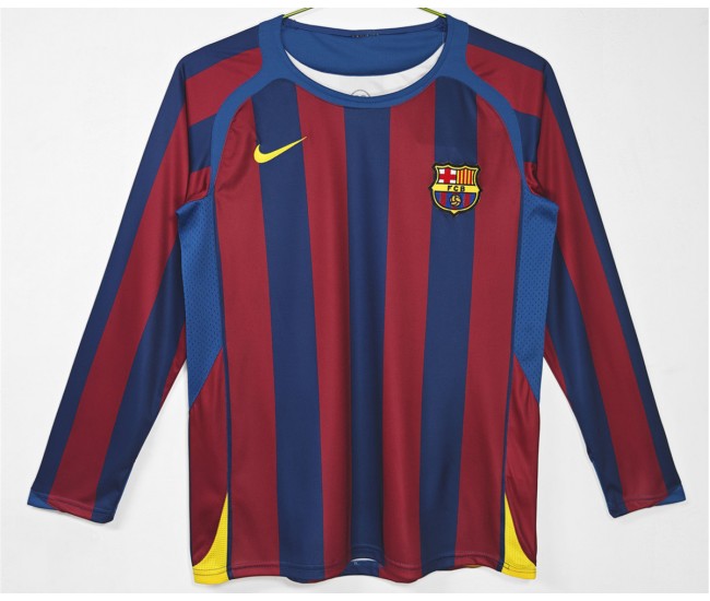 FC Barcelona Home Long Sleeve Classic Shirt 2005