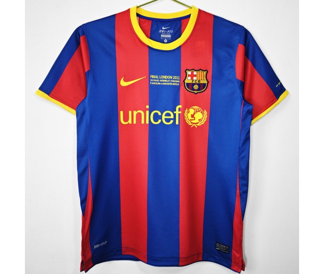 FC Barcelona Home UEFA Euro Classic Shirt 2010