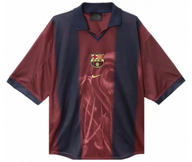 FC Barcelona X Travis Scott Mens Classic Home Skeleton Shirt 2000