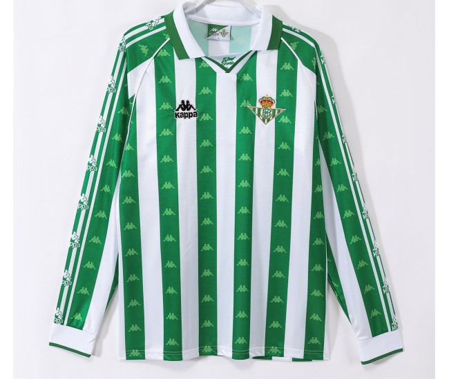 Real Betis Home Long Sleeve Classic Shirt 1995