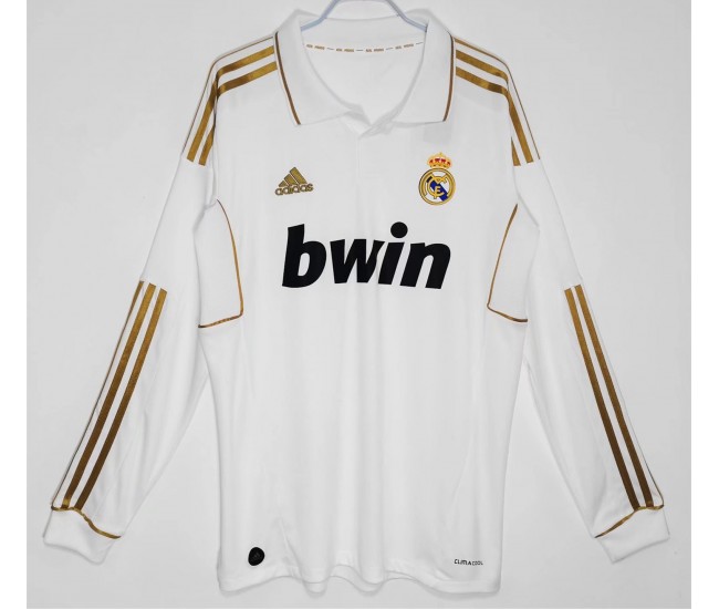 Real Madrid Long Sleeve Home Classic Shirt 2011