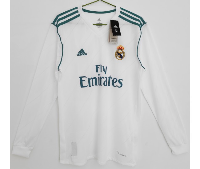 Real Madrid Home Long Sleeve Classic Shirt 2017