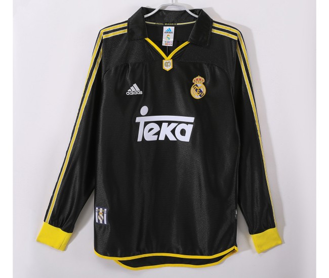 Real Madrid Away Long Sleeve Classic Shirt 1999