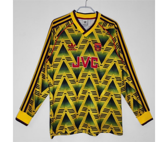 Arsenal FC Away Long Sleeve Classic Shirt 1990