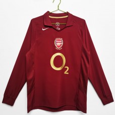 Arsenal FC Home Long Sleeve Classic Shirt 2005 Arsenal FC Home Long Sleeve Classic Shirt 2005
