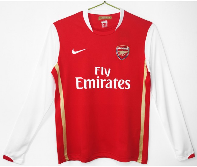 Arsenal FC Home Long Sleeve Classic Shirt 2006