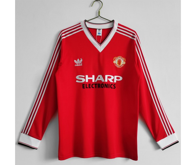 Manchester United FC Long Sleeve Home Classic Shirt 1983 