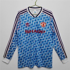 Manchester United FC Long Sleeve Away Classic Shirt 1990 Manchester United FC Long Sleeve Away Classic Shirt 1990