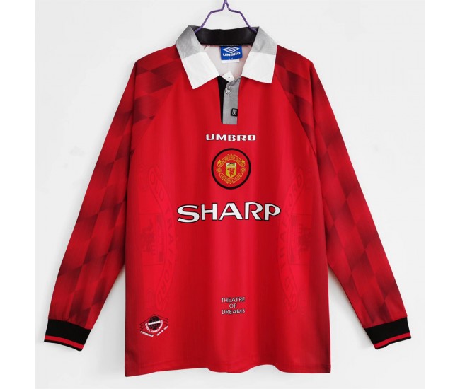 Manchester United FC Long Sleeve Home Classic Shirt 1996