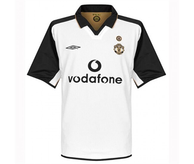 Manchester United FC Centenary White Classic Shirt 2001